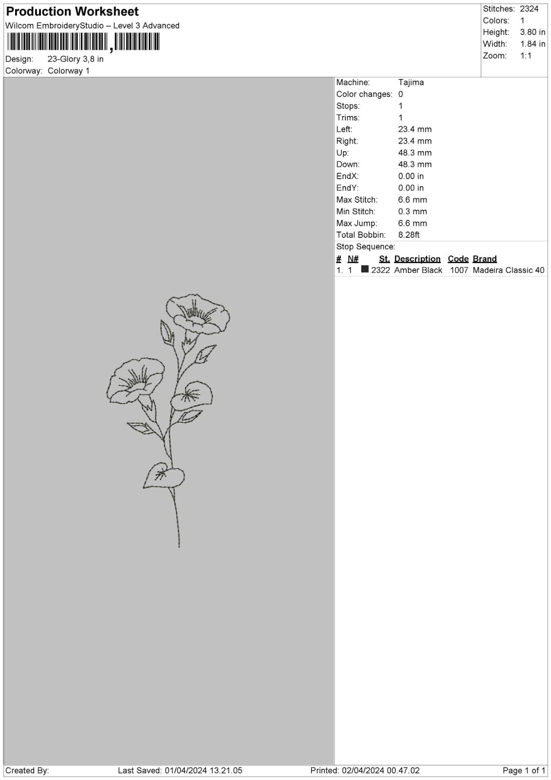 Flowers Pt4 Separated 5 Files Embroidery