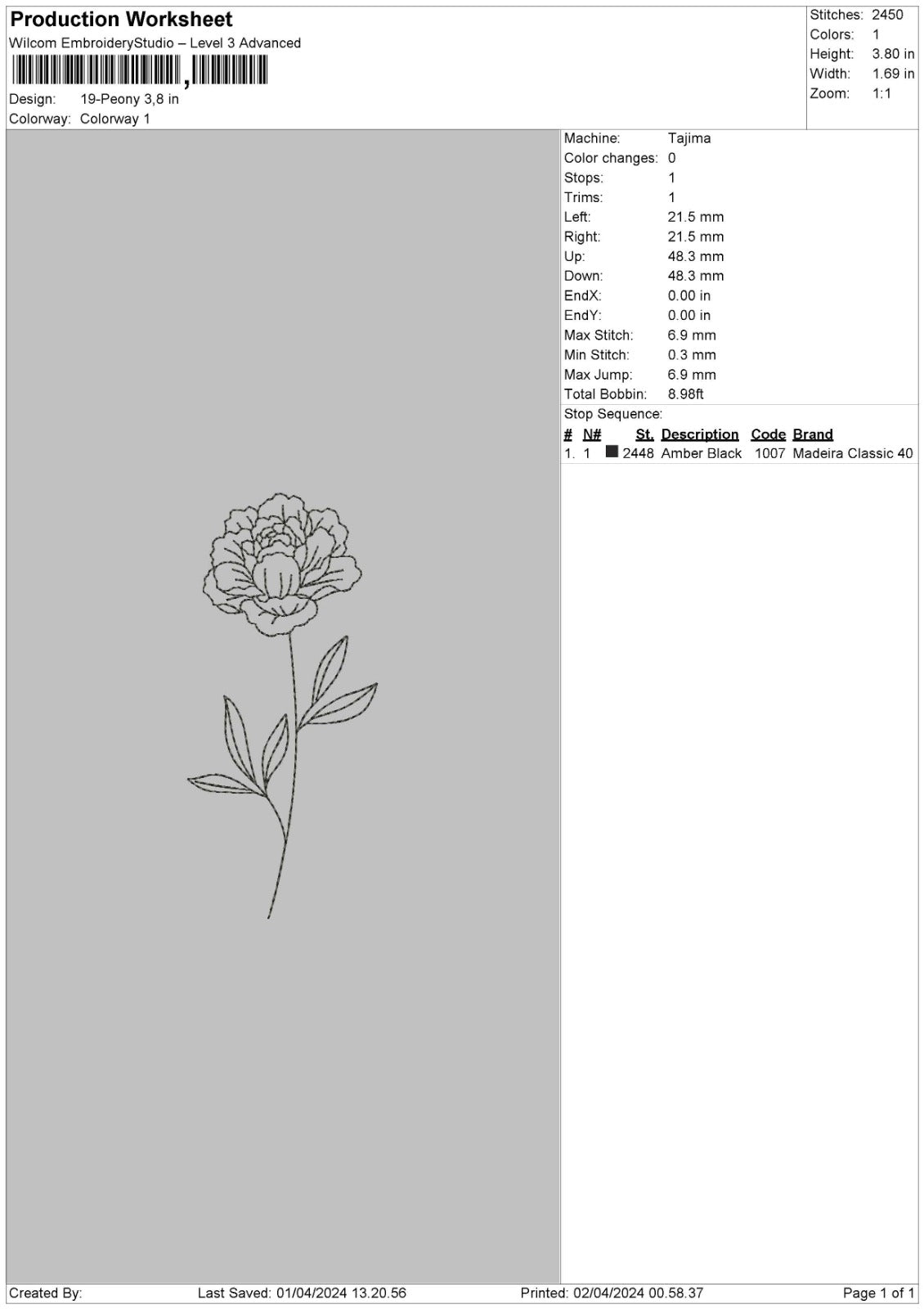 Flowers Pt4 Separated 5 Files Embroidery