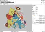 Winnie N Friends 02 Embroidery File 6 sizes
