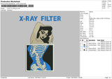 Girl skull 1807 Embroidery File 6 size