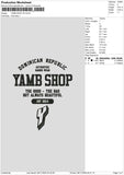 Yamb Sv6 Embroidery File 6 sizes