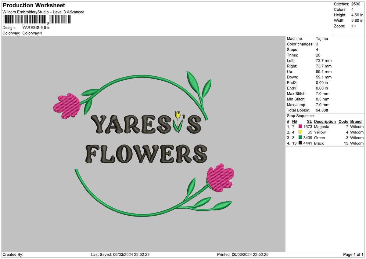 Flowerscircle 0603 Embroidery File 6 sizes