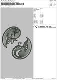 Yinyang V2 Embroidery File 6 sizes