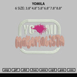 Yomila Embroidery File 6 sizes