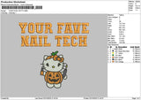 Kitty Fave v1 Emboidery File 6 sizes