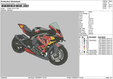 Motor 1203 Embroidery File 6 sizes