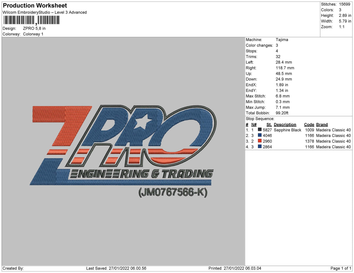 ZPRO Embroidery