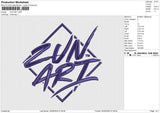 ZUN ART Embroidery File 6 size
