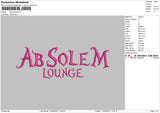 Absolem Embroidery File 6 sizes