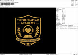 Academi Embroidery File 6 sizes