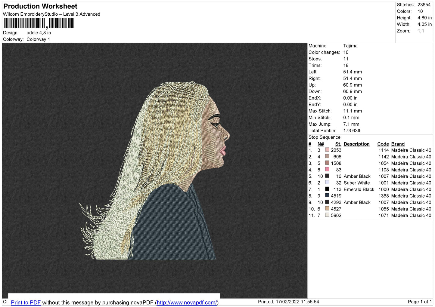 Adele Embroidery