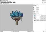 Blue Ice Cream Embroidery File 6 sizes