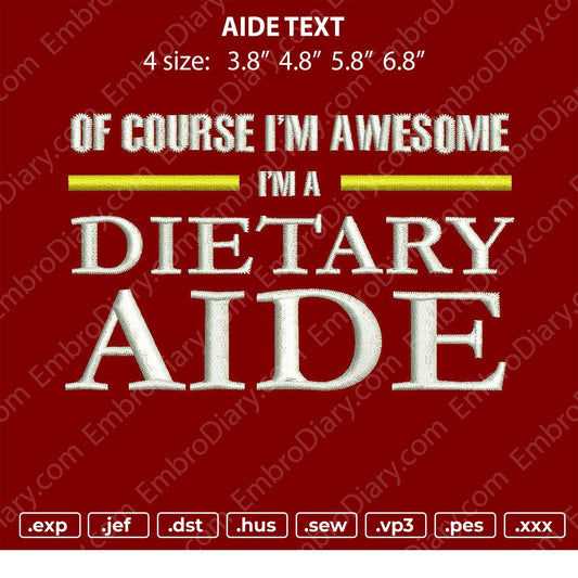 Aide embroidery