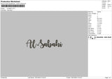 Al Sabahi Embroidery File 6 sizes