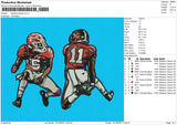 Alabama Player Embroidery File 6 sizes