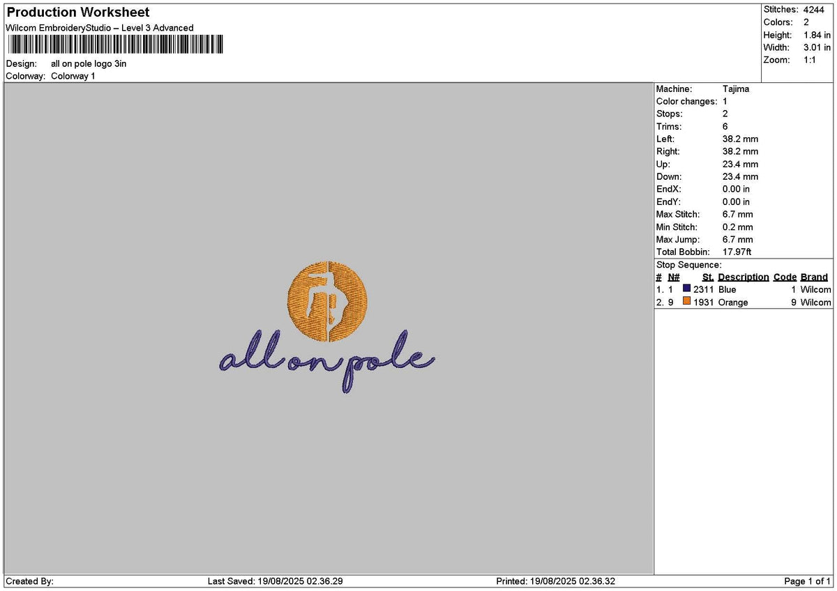 Poletext Embroidery 2 Files
