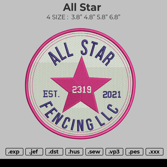 All Star Embroidery