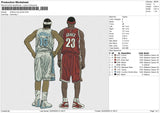 anthony and james Embroidery File 6 size