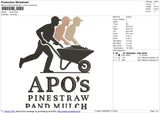 Apos Embroidery File 6 size