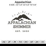Appalachian Embroidery File 6 sizes