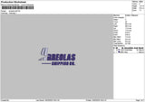 Arreolastext Embroidery File 6 sizes