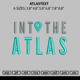 Atlastext Embroidery File 6 sizes