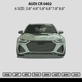 Audi Car 0402 Embroidery File 6 sizes