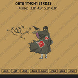 Obito Itachi Birds Embroidery