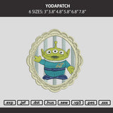 Yodapatch Embroidery Machine Design File 6 sizes
