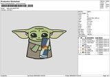 Yodaredbull Embroidery File 6 sizes