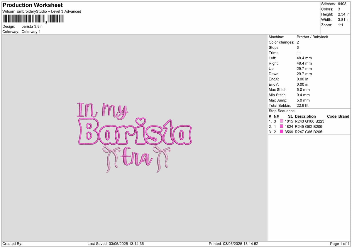 in my Barista Era Embroidery File 7 sizes