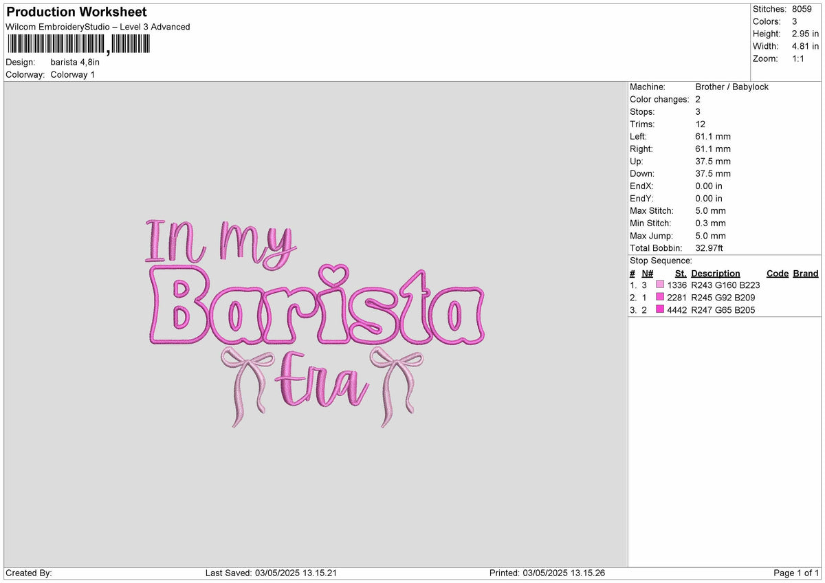 in my Barista Era Embroidery File 7 sizes