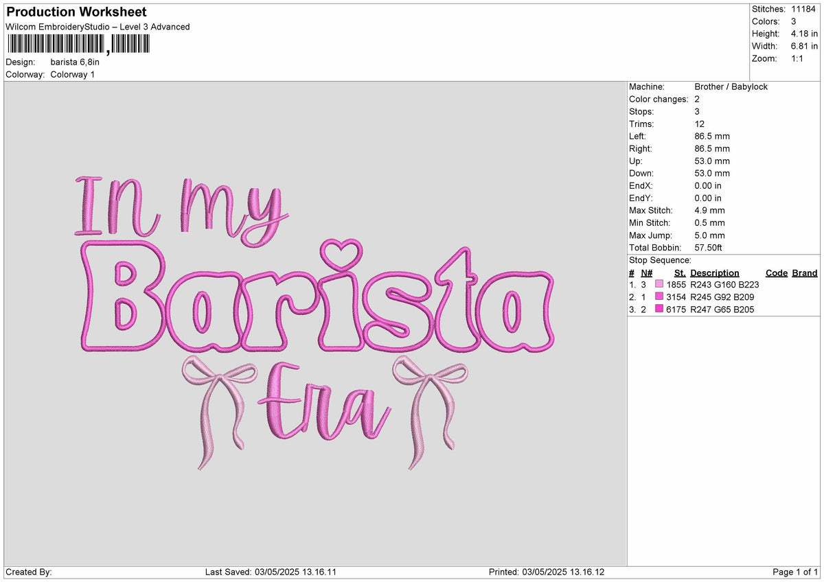 in my Barista Era Embroidery File 7 sizes