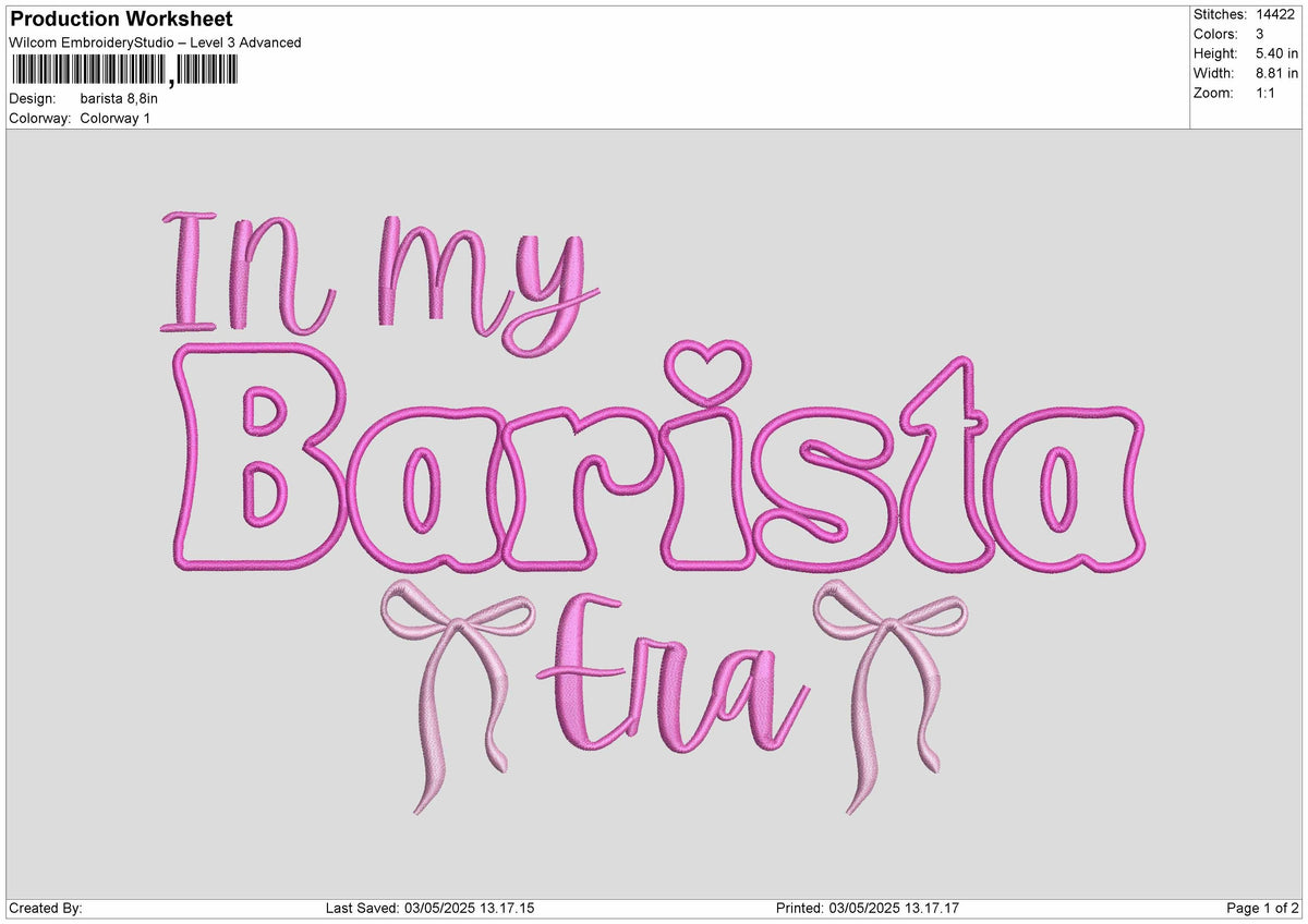in my Barista Era Embroidery File 7 sizes