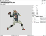 Baseball player 12 Embroidery File 6 size
