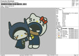 Hk Bat 01 Embroidery File 6 sizes