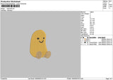 Bean 1503 Embroidery File 6 sizes