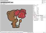 Bear Flowers v2 Embroidery