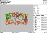 Beast Xmas 1012 Embroidery File 6 sizes