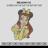 Belle2401 V2 Embroidery File 6 sizes