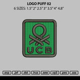 Logo Puff 02 Embroidery File 6 sizes