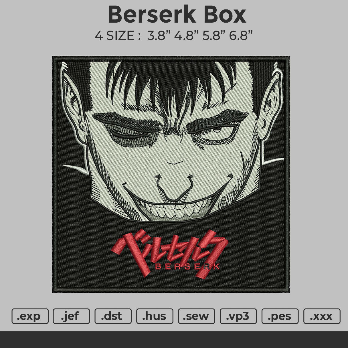 Berserk box Embroidery