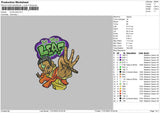 Leaf Txt Embroidery File 6 sizes