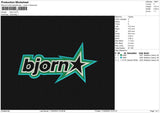 Bjorn Embroidery File 6 sizes
