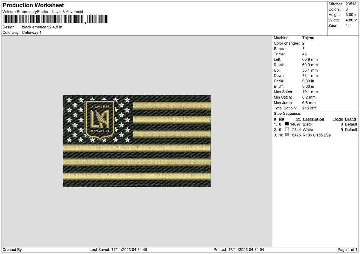 Black america v2 Embroidery File 6 size