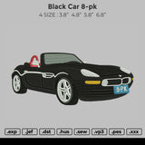 Black Car 8PK Embroidery