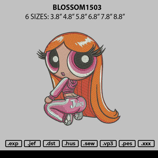 Blossom1503 Embroidery File 6 sizes