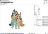 Bluey birthday Embroidery File 6 sizes