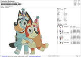 Bluey birthday Embroidery File 6 sizes