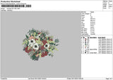 Bouquete 3011b Embroidery File 6 sizes